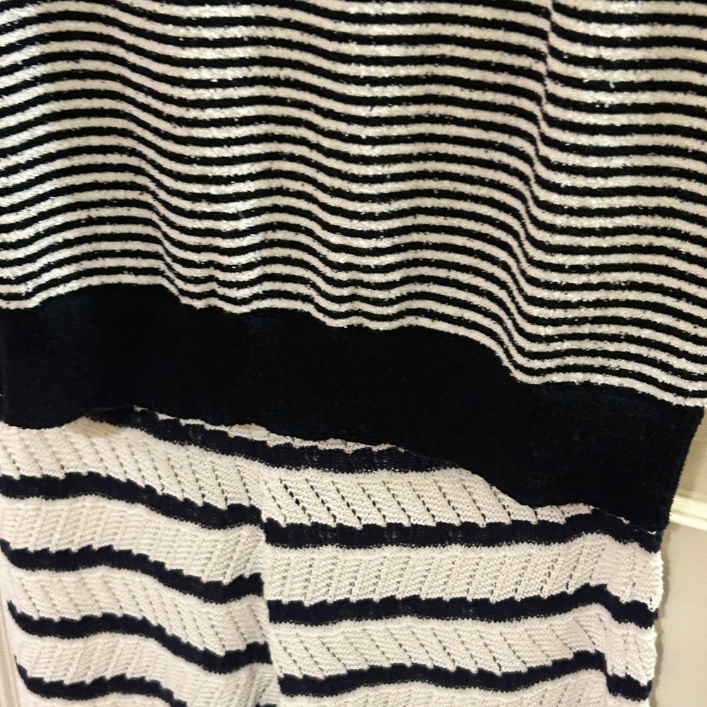 Striped Knit Navy Blue Stripe Nautica Terry Beach Cloth Size XL - Picture 11 of 11